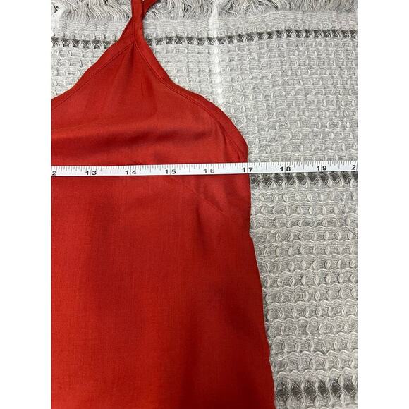Farm Rio Spaghetti Strap Slip Dress Burnt Orange size XS Sundress Resort wear - Picture 5 of 6